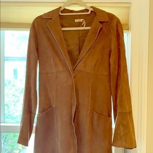 Max studio special edition brown suede jacket